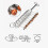 20Pcs Kinesisk Ringpussel Nio Ringar Utbildningsleksak 8