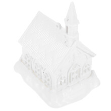 5Pcs Plastbyar För Barn Mini Snöhus Juldekoration Målarbar