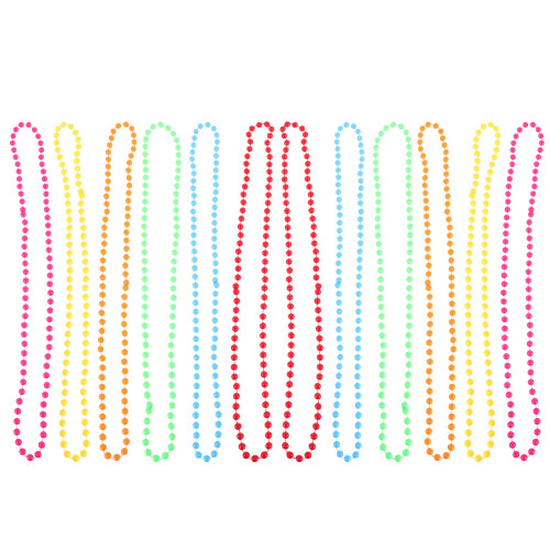 12Pcs Plasthalsband För Maskeradfest, Carnaval, Högtidsfirande