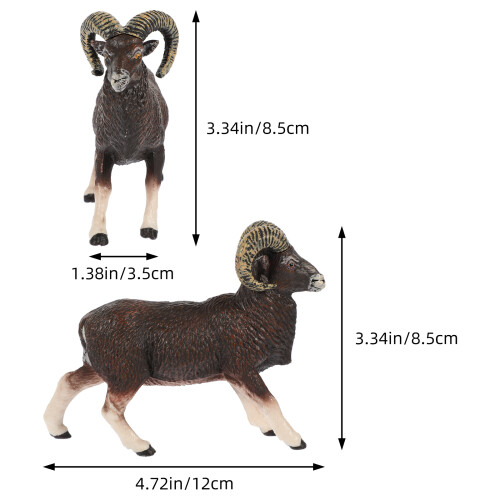 1 Styck Simulerad Afrikansk Viltmodell Plastdjur Miniatyr 2