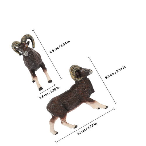 1 Styck Simulerad Afrikansk Viltmodell Plastdjur Miniatyr 1
