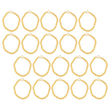 50Pcs Minidockor Kedjor Halsband Guldfärgade Dekorativa