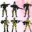 6Pcs Special Forces-Leksak Slagsmål Modell (A-Mönster) 6