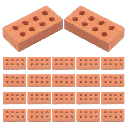 100Pcs Simulerade Minitegelmodeller För Sandlåda