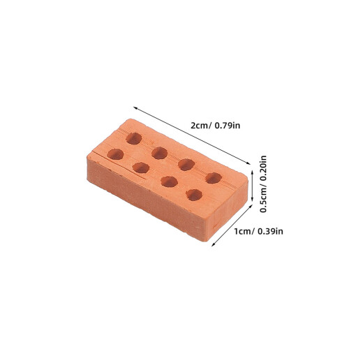 100Pcs Simulerade Minitegelmodeller För Sandlåda 1