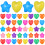 100Pcs Stjärnformade Oceanbollar Färgglada Simleksaker För Barn 6