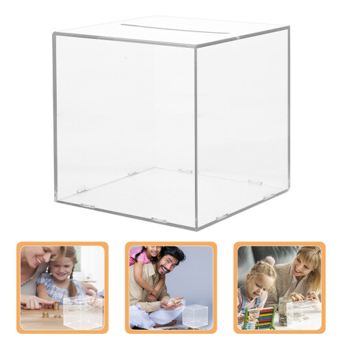 Acrylpengarugga Transparent Sparpåse Olåsbart Myntfodral 2