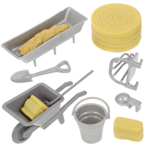 8Pcs Miniatyr Gårdsläcker Barns Förtäckta Lekleksaker 2