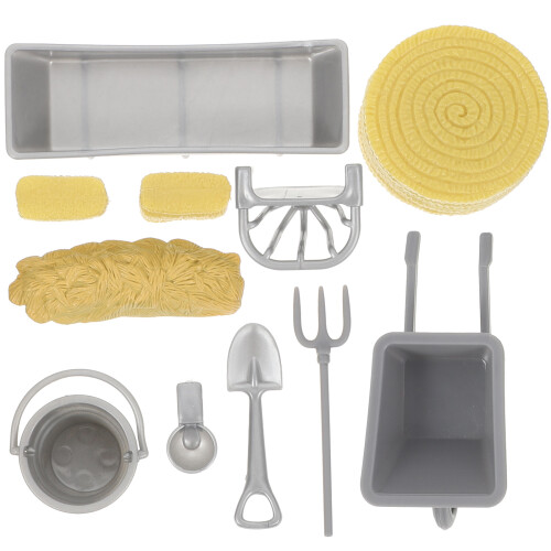 8Pcs Miniatyr Gårdsläcker Barns Förtäckta Lekleksaker 1