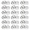 50Pcs Aluminum Candle Cup Case Silver Tea Light Holder for DIY Storage 3