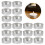 50Pcs Aluminum Candle Cup Case Silver Tea Light Holder for DIY Storage 7