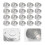 50Pcs Aluminum Candle Cup Case Silver Tea Light Holder for DIY Storage 5