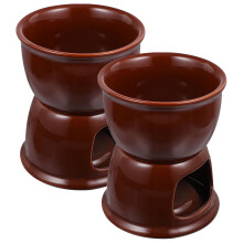 2 St Ceramic Fondue Fat Chokladsmältning Kopp För