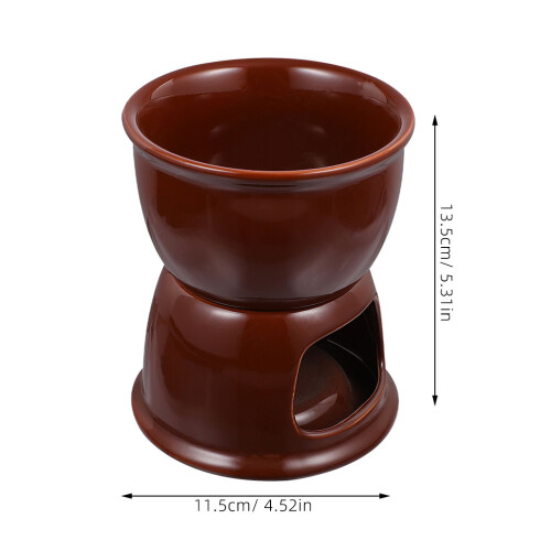 2 St Ceramic Fondue Fat Chokladsmältning Kopp För 1
