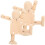 2 Delar Träfigur , Skrivbordsdekorationer 11