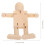 2 Delar Träfigur , Skrivbordsdekorationer 3