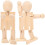 2 Delar Träfigur , Skrivbordsdekorationer 4