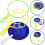 1 Set Portabla Bubbelstångar Bubbelskapare Ringar 6