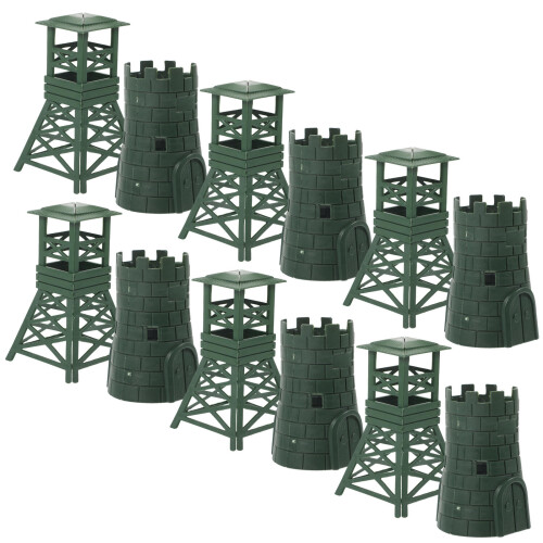 10 Set Miniatyr Militärföremål, Simulerade Skrivbordsmodeller
