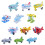 12Pcs Barn Mini Flygplan Leksak Premium 1