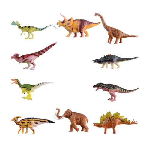 20 Stycken Plast Dinosaurier Leksaksfigurer För Barn 1