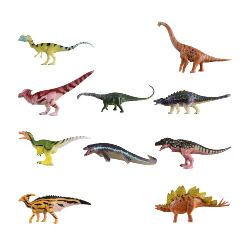 20 Stycken Plast Dinosaurier Leksaksfigurer För Barn 2
