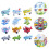 12Pcs Barn Mini Flygplan Leksak Premium 4