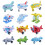 12Pcs Barn Mini Flygplan Leksak Premium 2