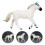 Simulation Horse Model Barnlek Leksak Hästfigur Vild Modell 5