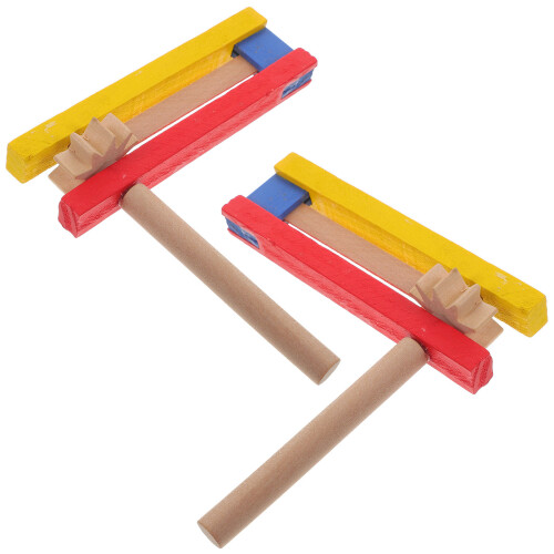 2 Delar Kastanjetter Med Långt Handtag För Barn 2