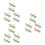 6 Pcs Gummibanddriven Flygplanssegelplaneringsmaterial Diy Sats 6