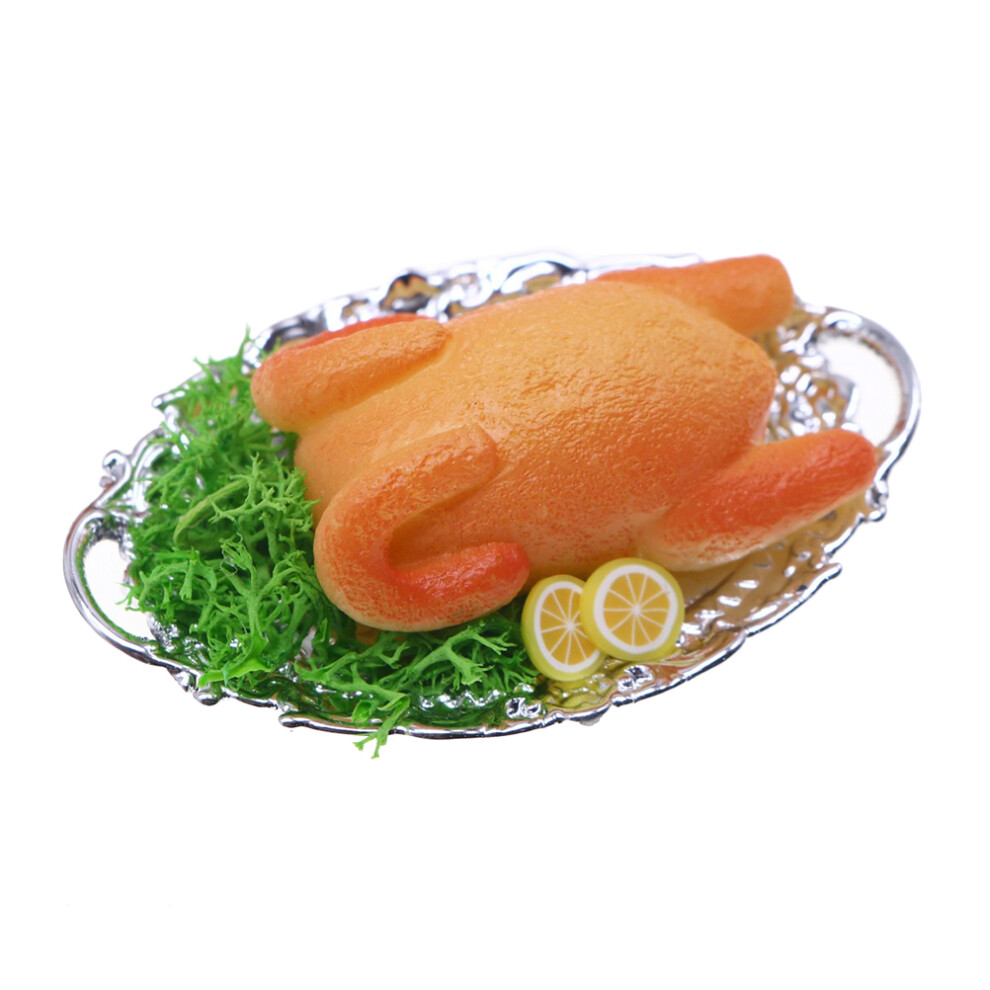 3 Sztuki Miniatury Pieczonego Kurczaka O Realistycznej Teksturze-image