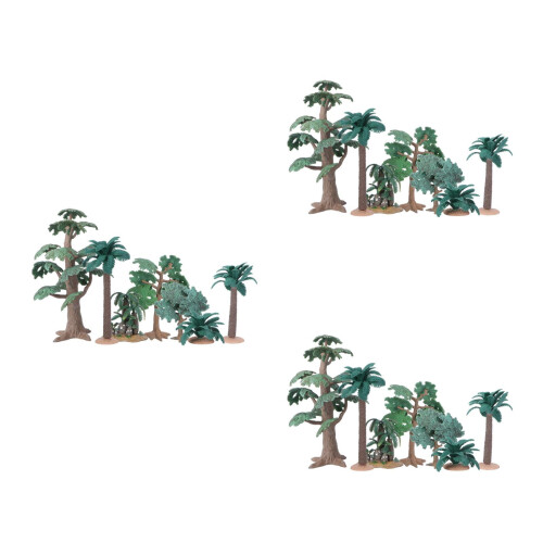3 Set Imitationsträdsutsmyckningar Sandboxie Landskapsdekoration 2