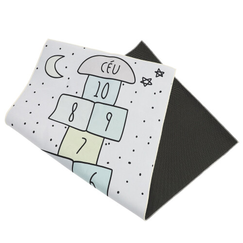 Indoor Floor Mat Game Mat Polyester Dark Grey 1pcs