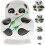 10Pcs Mage Panda Målade Näschtända Ryska Leksakssatser 1