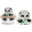 10Pcs Mage Panda Målade Näschtända Ryska Leksakssatser 7