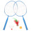 2 Racchette Badminton con Palline per Sport 1