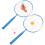 2 Racchette Badminton con Palline per Sport 11