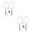 2 Racchette Badminton con Palline per Sport 2