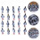 32Pcs Realistiska Pingvinmodeller, PVC, Leksaker 3