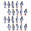 32Pcs Realistiska Pingvinmodeller, PVC, Leksaker 4