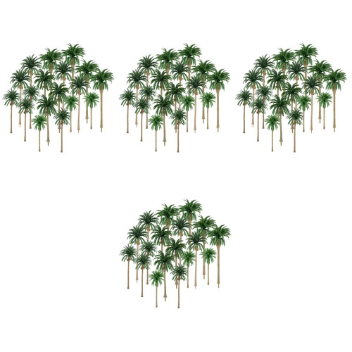 4 Set Artificialpalmträd För Inomhus Utebruk 2