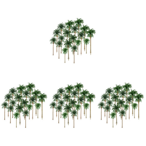 4 Set Artificialpalmträd För Inomhus Utebruk 1