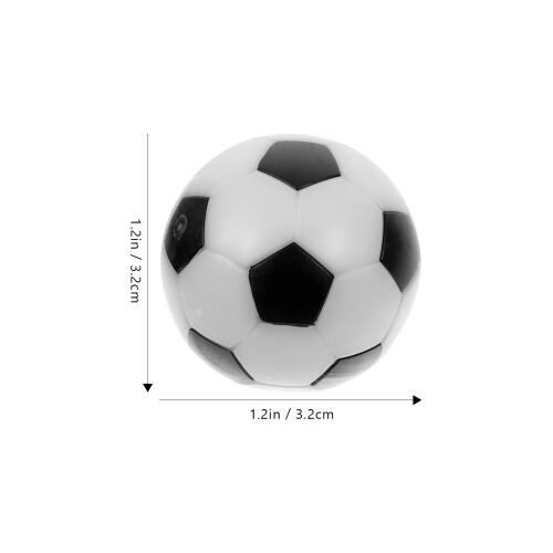 6Pcs 32 Mm Bordfotbollsbollar /Vita 1