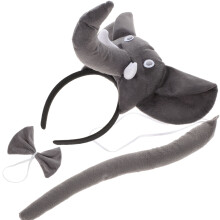 1 Set Elefant Kostym Kit Tecknad Party Tillbehör Cosplay Accessoar Set