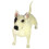 Bull Terrier Modell Stående Simulerad Hund Falsk 8