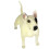 Bull Terrier Modell Stående Simulerad Hund Falsk 11