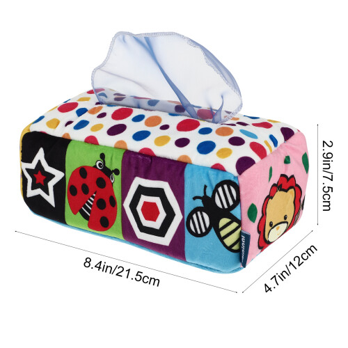 Barnlek Leksak För Sensorisk Tissue Box Lekekasse 1