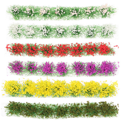 6 Förpackningar Simulerade Blomsterkluster Diy Mikrolandskapsmaterial