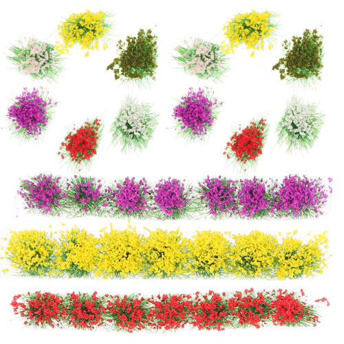 6 Förpackningar Simulerade Blomsterkluster Diy Mikrolandskapsmaterial 2